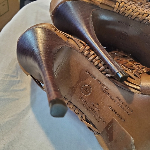 Allsaints Spitalfields Jacks Place Open Toe Platform Pump Women's 10 US / 40 - Picture 5 of 6